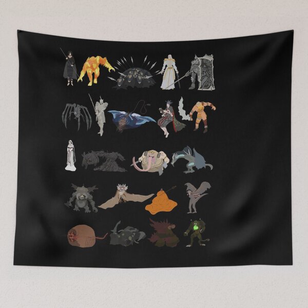 Item preview, Demon's Souls bosses designed and sold by DigitalCleo.