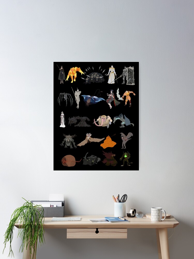 Demon's Souls bosses Poster for Sale by DigitalCleo