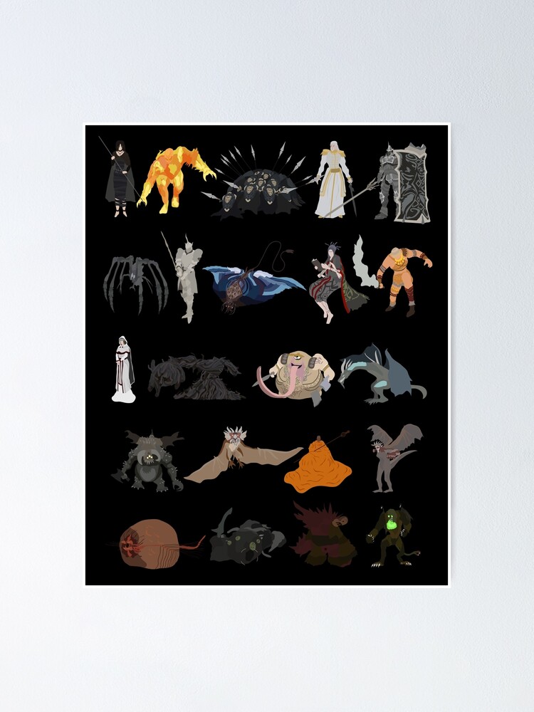 Demon's Souls bosses Poster for Sale by DigitalCleo