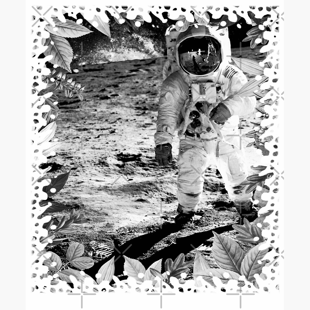 Abstract Astronaut On The Moon — Poster