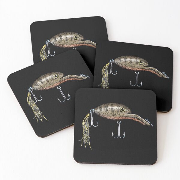 Item preview, Brown bass lure illustration designed and sold by William Fehr.