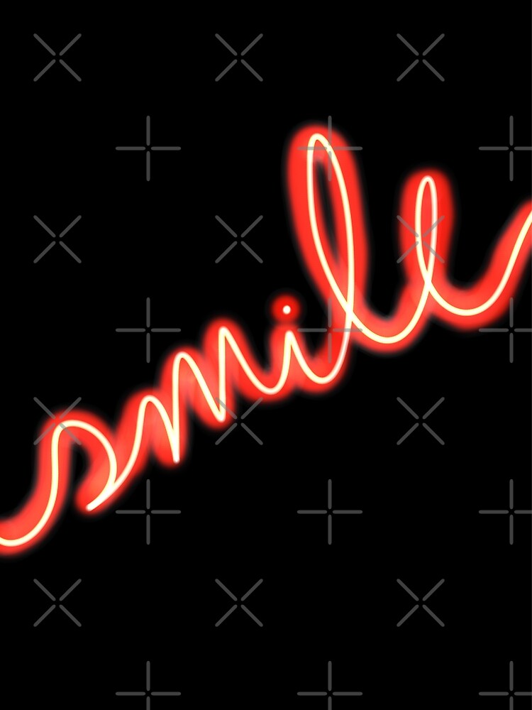 Thumbnail 3 of 3, Poster, Smile Red Neon Sign designed and sold by PlanetEye Designs.