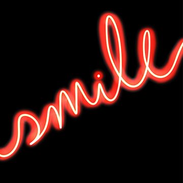 Artwork thumbnail, Smile Red Neon Sign  by planet-eye