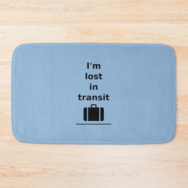 Item preview, I'm Lost in Transit Travel Suitcase Large Light-Monotone designed and sold by TinyStarAmerica.