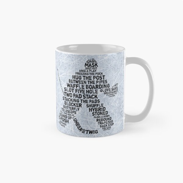 Item preview, Typographic Hockey Goalie Goaltender designed and sold by gamefacegear.