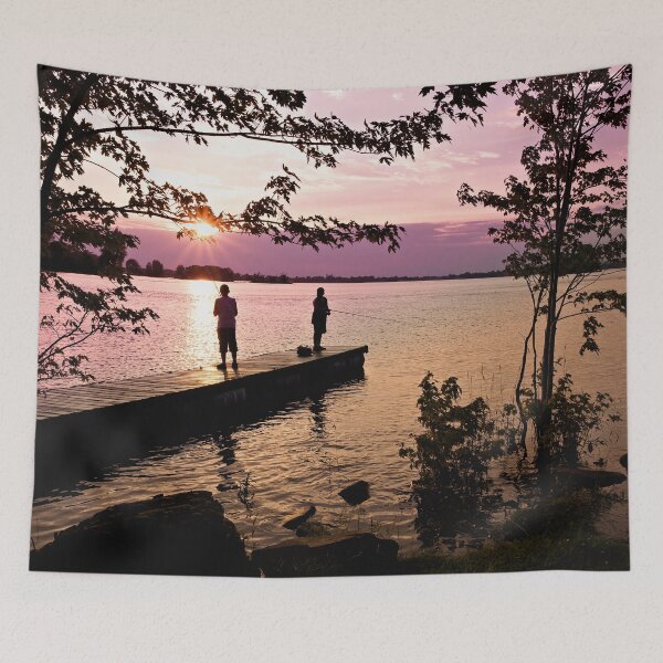 Item preview, Boys Fishing, Terrasse Vaudreuil, Ile Perrot designed and sold by Yannik Hay.