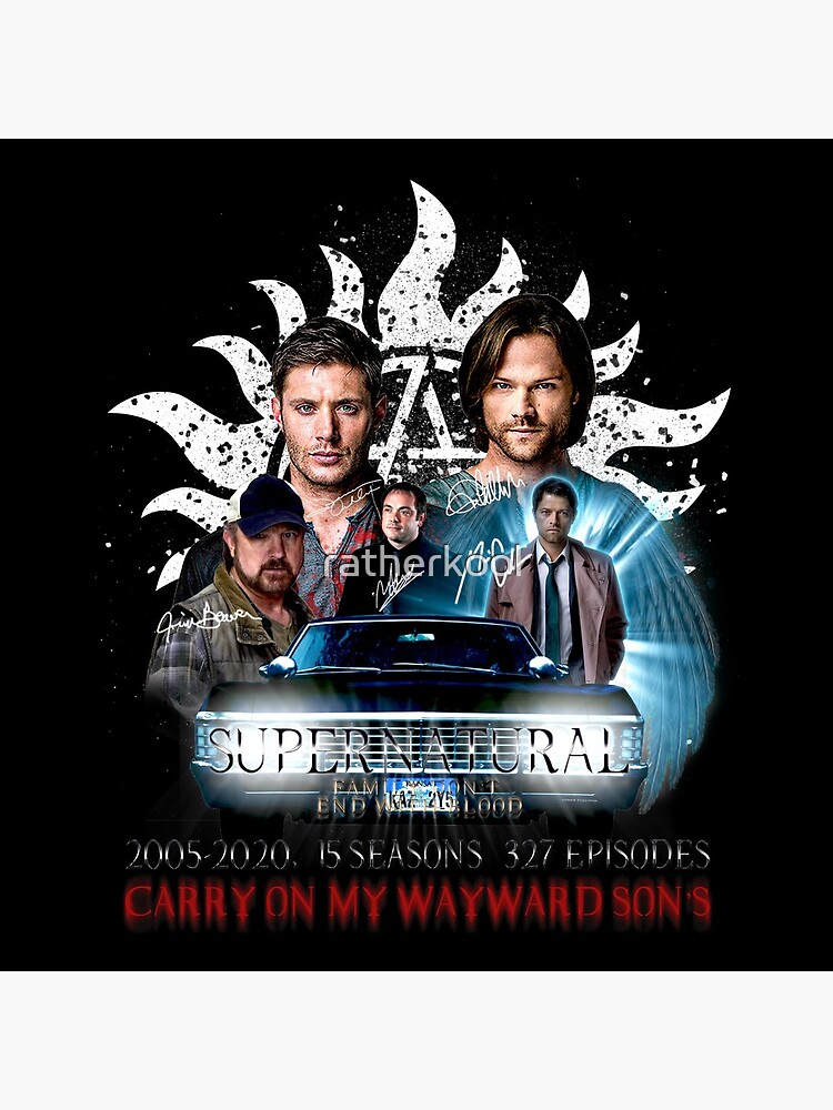 Limited Edition Supernatural Family dont end with Blood 4W Signed by ratherkool