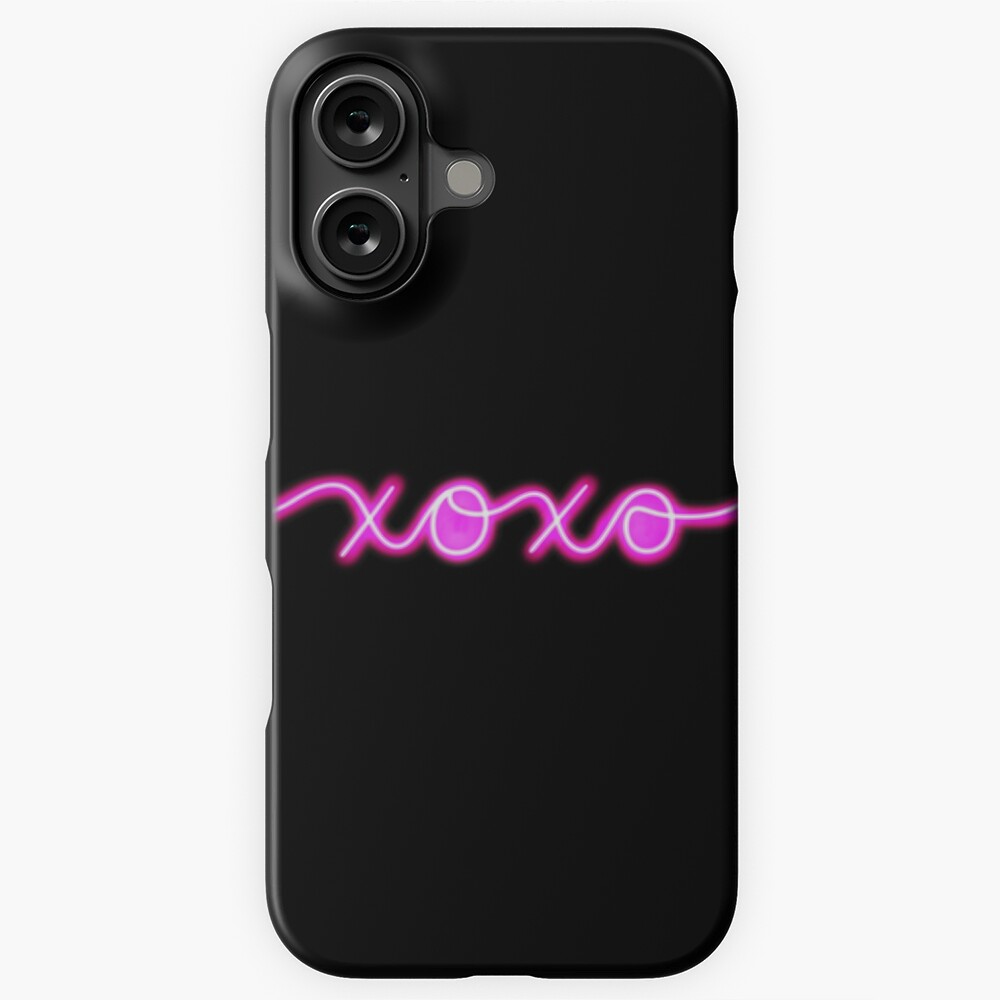 XOXO Neon Sign: One Design, On Everything — iPhone Case