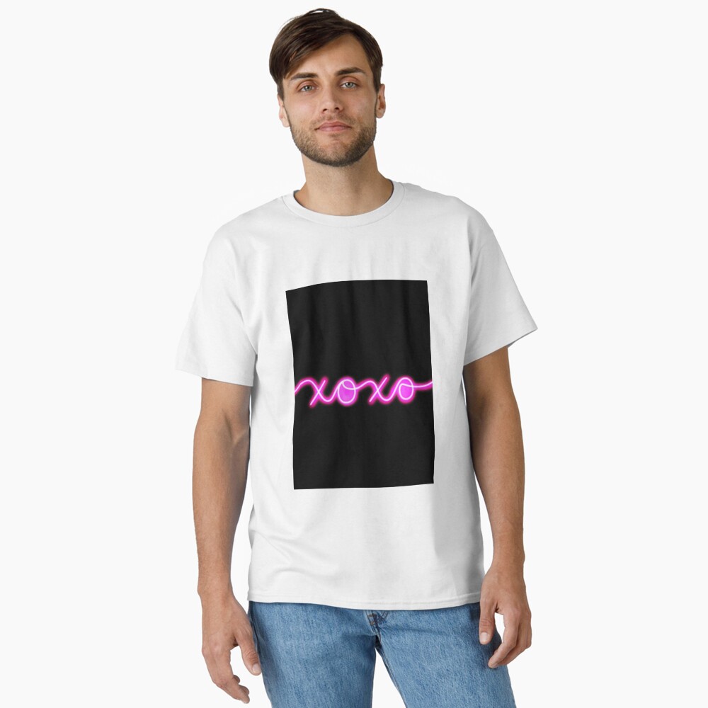 XOXO Neon Sign: One Design, On Everything — Classic T-Shirt