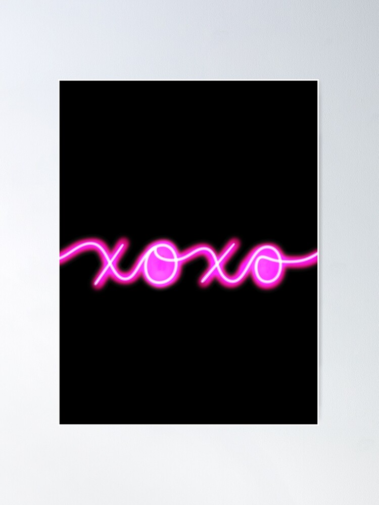 Alternate view of XOXO Neon Sign - Hot Pink Poster