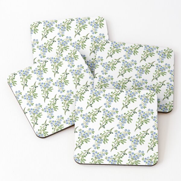 Item preview, Watercolor Blueberries Pattern designed and sold by artbywanderlust.