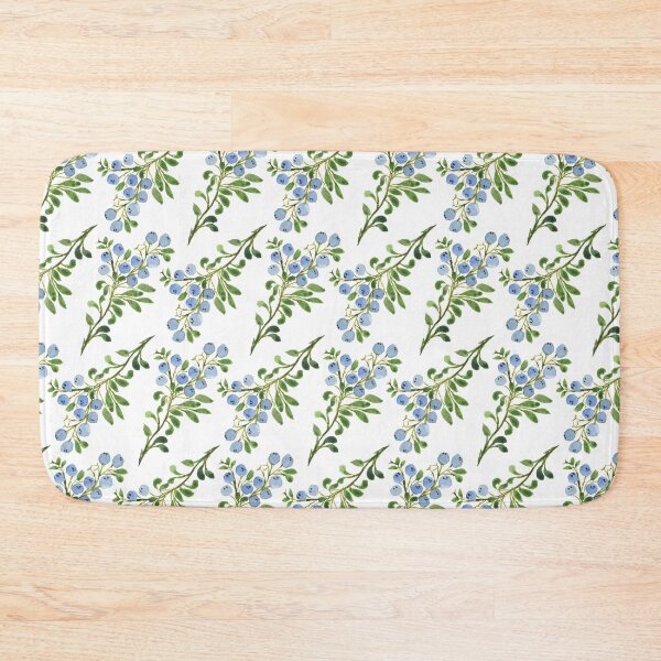 Item preview, Watercolor Blueberries Pattern designed and sold by artbywanderlust.