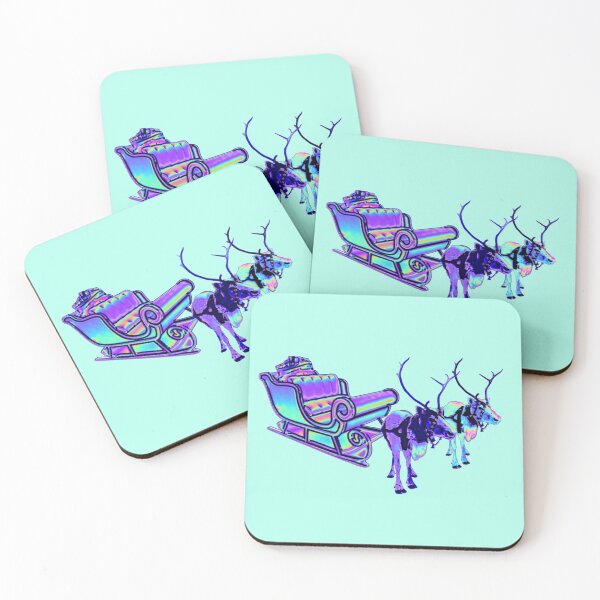 Item preview, Happy HoloDaze Reindeer and sleigh  designed and sold by dinaaaaaah.