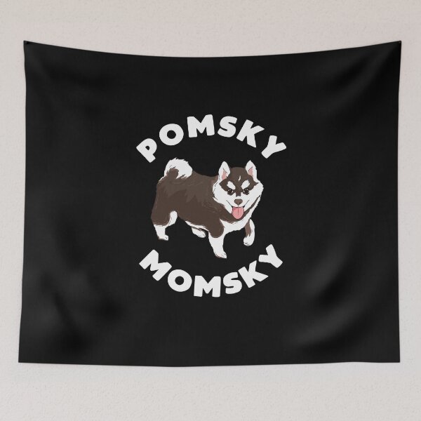 Item preview, Pomsky Momsky for Pomsky Dog's Mommy designed and sold by TheTeeSupplyCo.