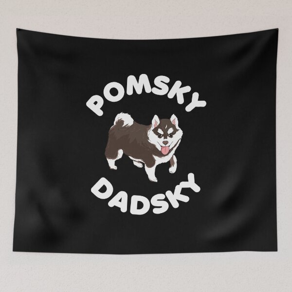 Item preview, Pomsky Dadsky for Pomsky Dog's Daddy designed and sold by TheTeeSupplyCo.