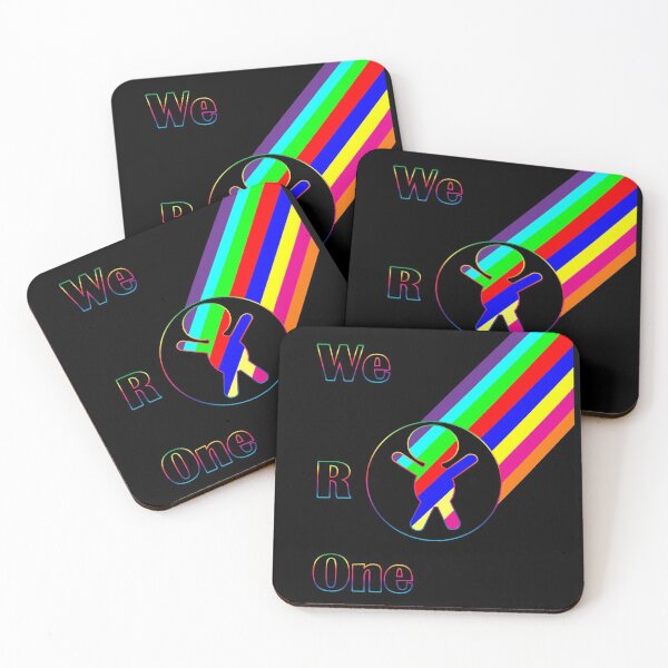 Item preview, WE ARE ONE...A colorful illustration with rainbow colors designed and sold by With My Hands By K.
