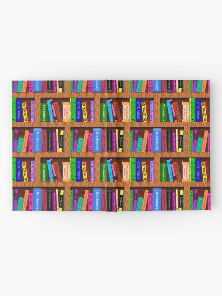 Bookshelf Books Library Bookworm Reading Pattern Wrapping Paper by