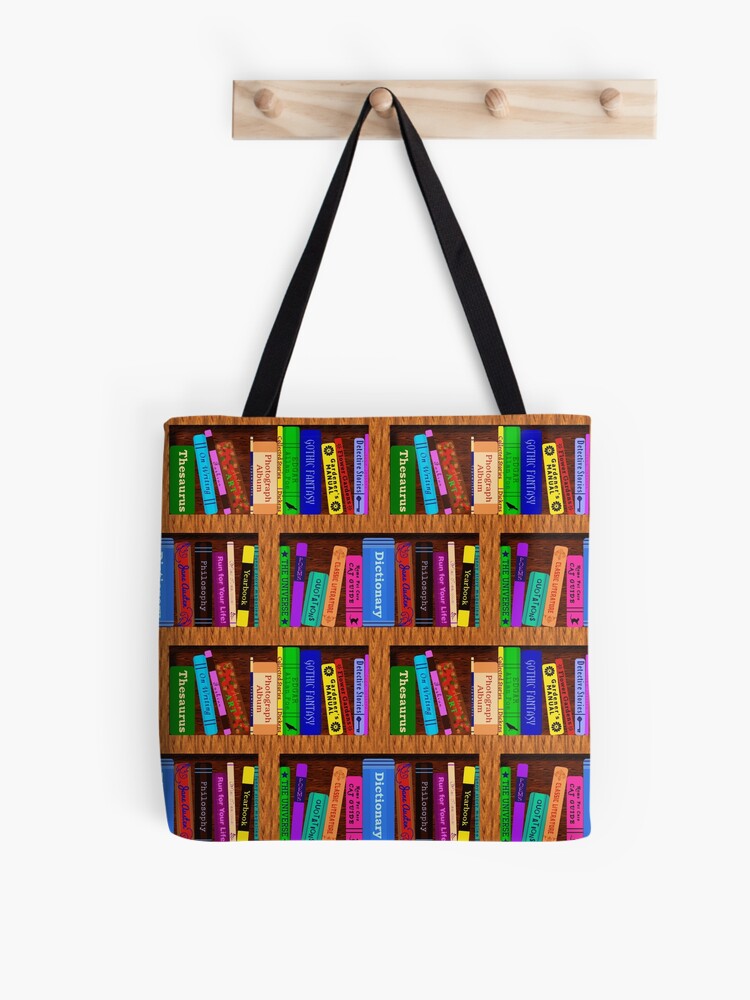 library tote bolsa pattern
