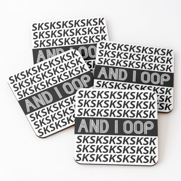 Item preview, SKSKSKSK AND I OOP Black designed and sold by felixbunny.