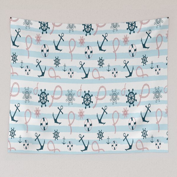 Item preview, SEAMLESS NAUTICAL PATTERN designed and sold by KandM.