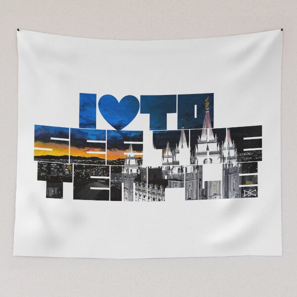 Item preview, I love to see the temple Salt Lake at dusk designed and sold by DSC Arts.
