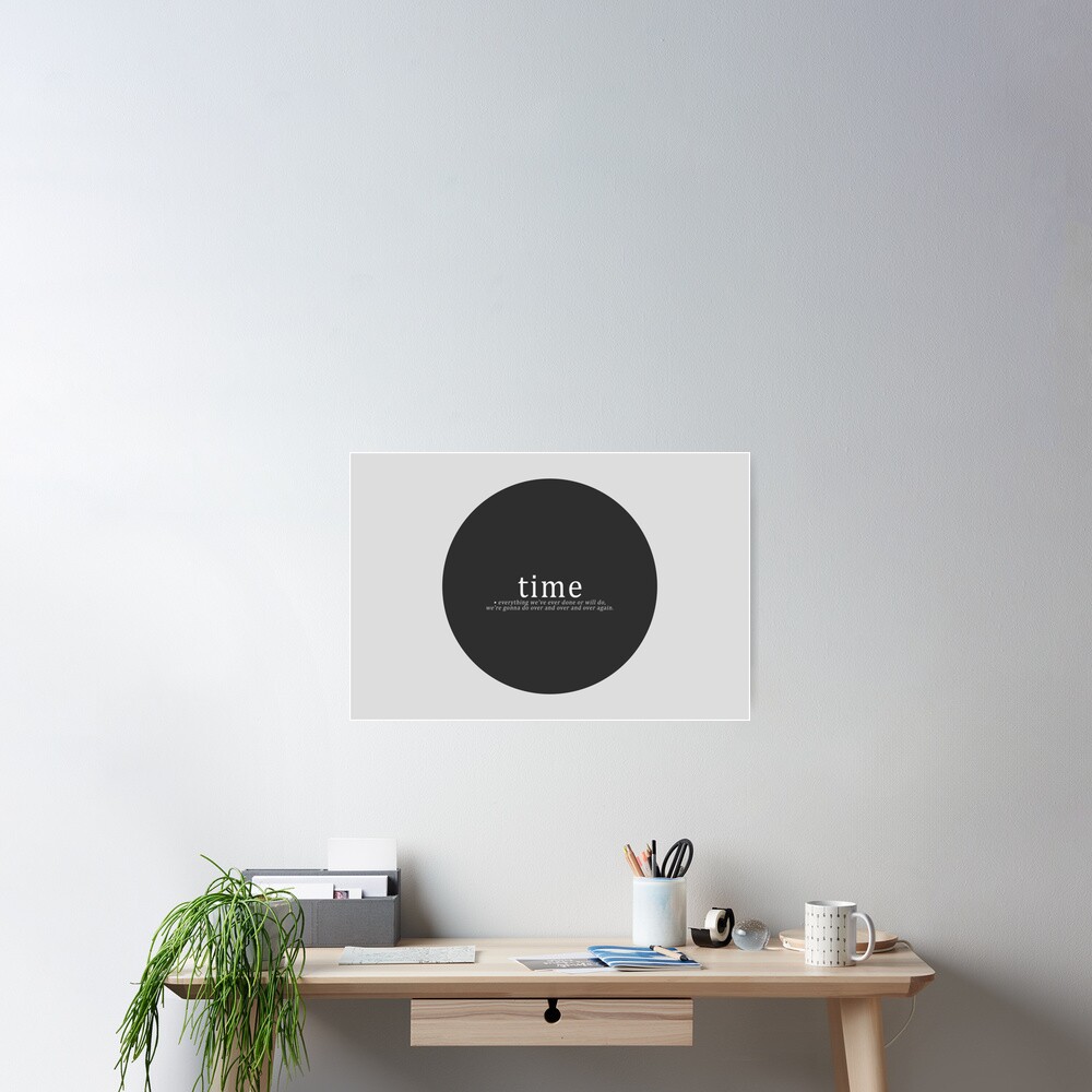  time is a flat circle true detective poster by enduratrum redbubble