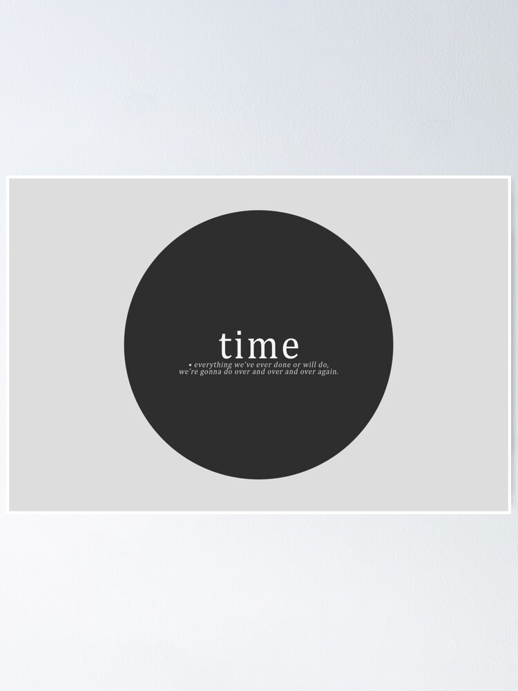  time is a flat circle true detective poster by enduratrum redbubble