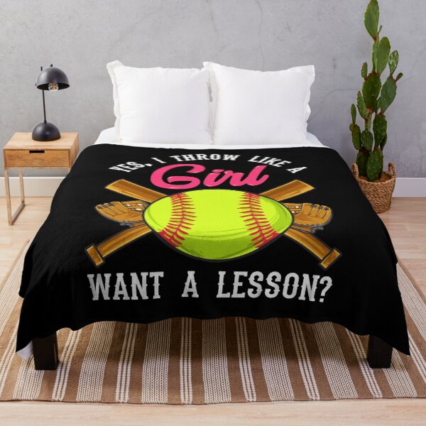 Item preview, Yes I Throw Like a Girl Want a Lesson? Softball designed and sold by perfectpresents.