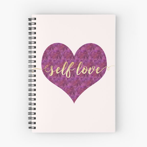 Item preview, SELF LOVE | Gold Foil on Royal Purple Heart designed and sold by ABdigitaldesign.