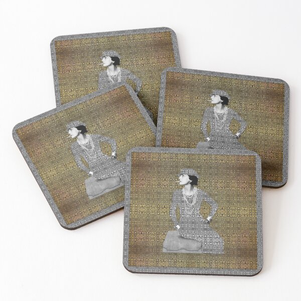 Coco Chanel Coasters (Set of 4) for Sale by Diego-t