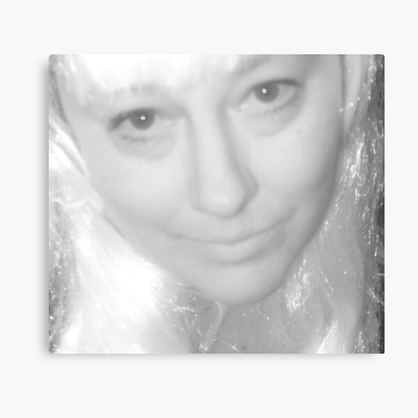 White Metal Print