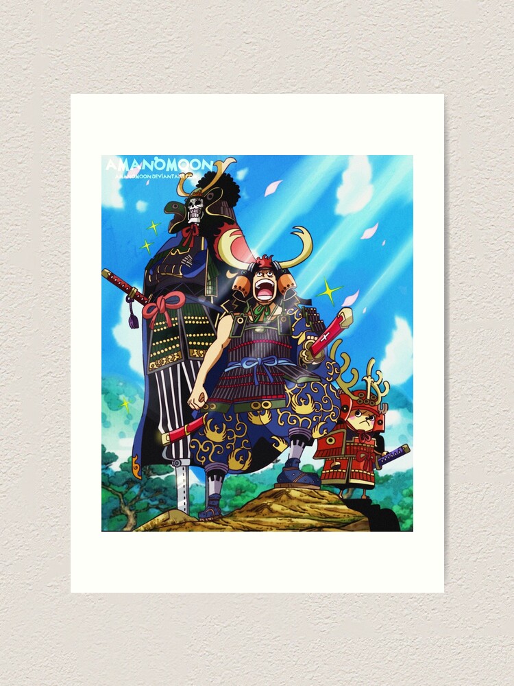One Piece Chapter 959 Samurai Armor Luffy Art Print By Amanomoon Redbubble