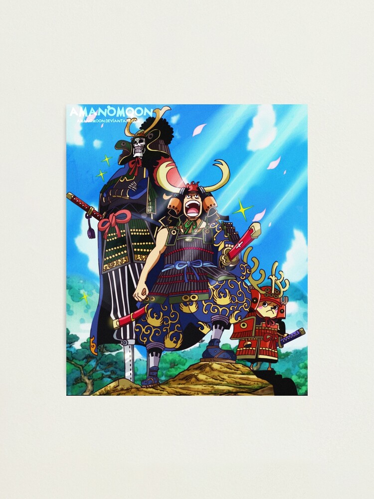 One Piece Chapter 959 Samurai Armor Luffy Photographic Print By Amanomoon Redbubble
