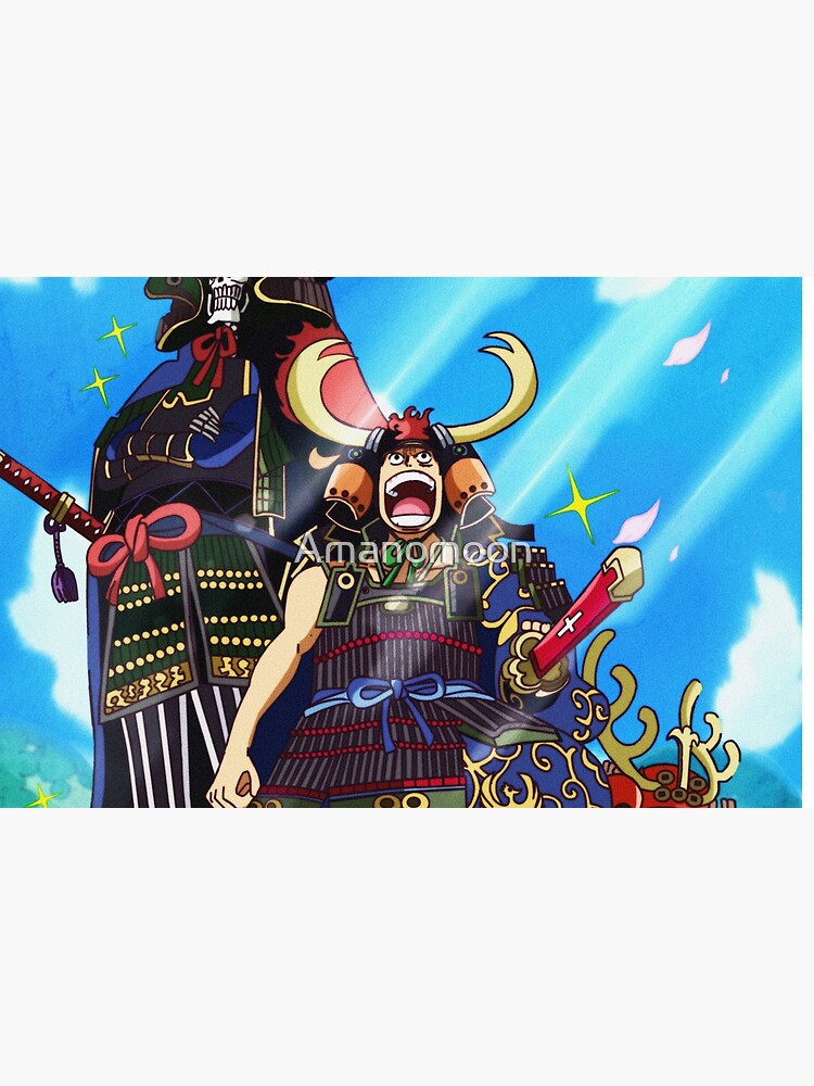 One Piece Chapter 959 Samurai Armor Luffy Laptop Skin By Amanomoon Redbubble