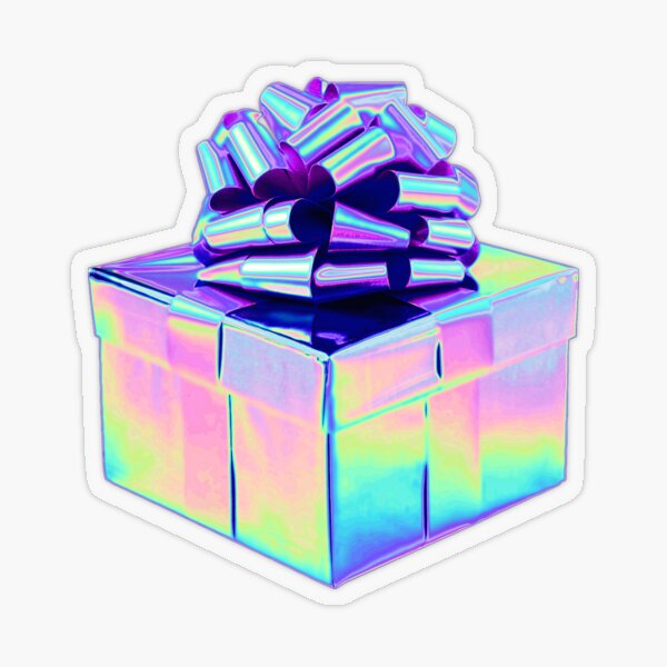 Present, for me? Transparent Sticker