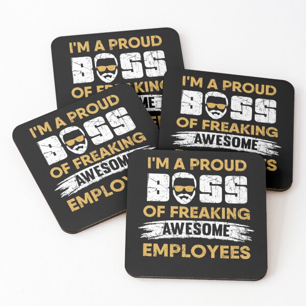 Item preview, IM A PROUD BOSS OF FREAKING AWESOME EMPLOYEES designed and sold by Glorad.