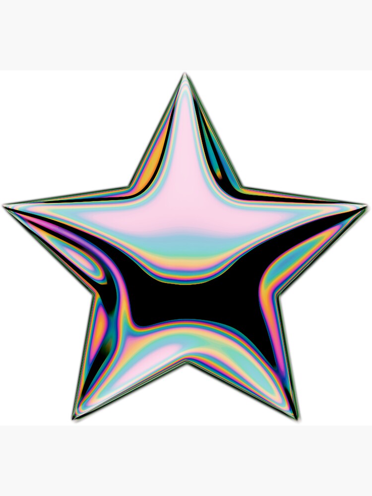 4mm Holographic Star Stickers, Tiny Stars Stickers, Vinyl Holo