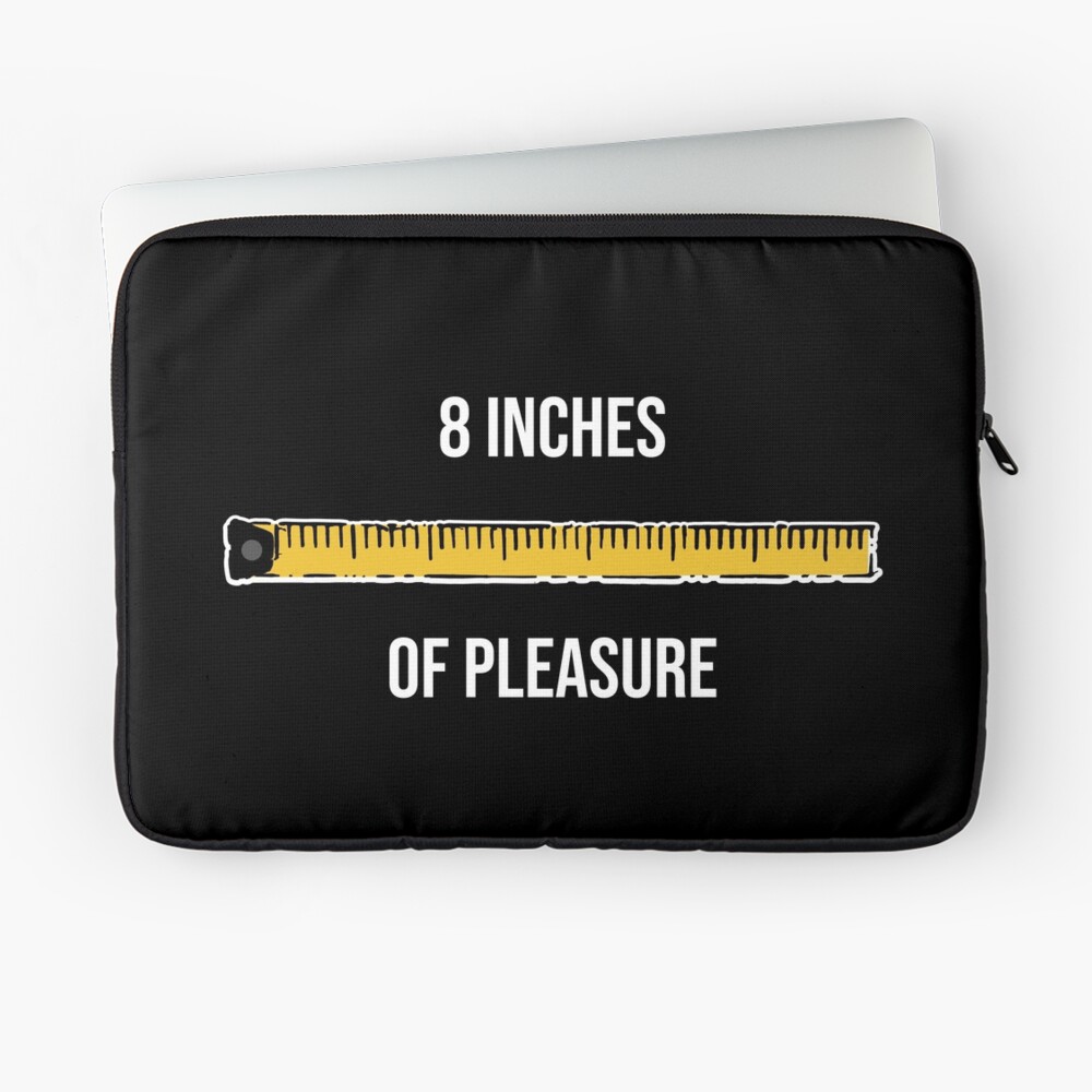 8 Inches of Pleasure Funny Big Size Ruler Tape Measure Measurement | Sticker