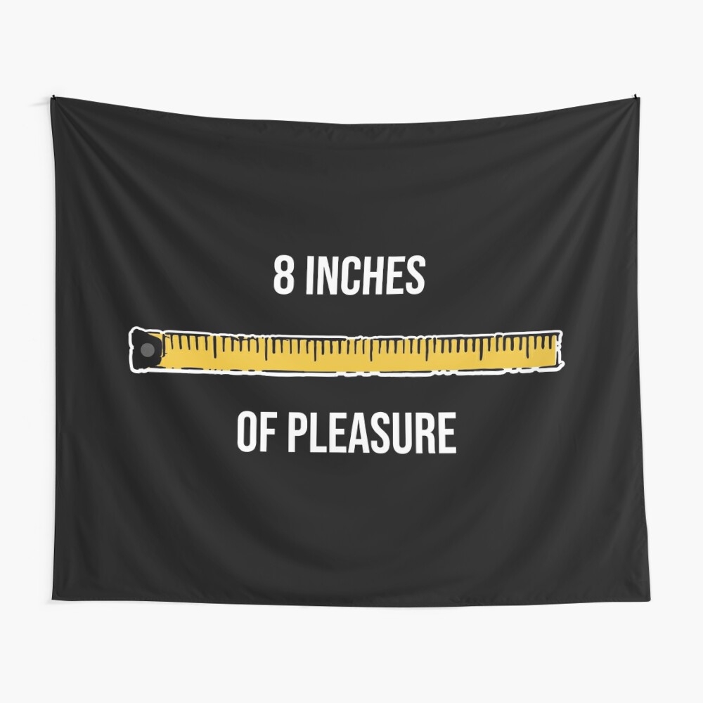 8 Inches of Pleasure Funny Big Size Ruler Tape Measure Measurement 