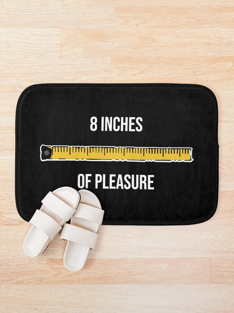 8 Inches of Pleasure Funny Big Size Ruler Tape Measure Measurement | Sticker