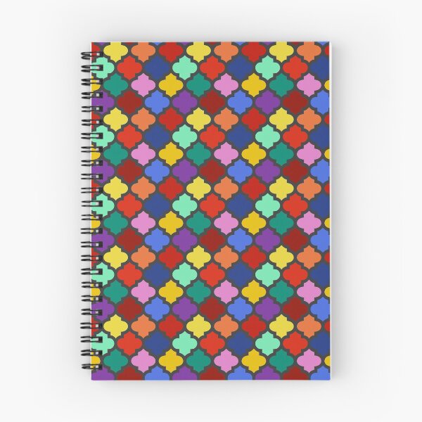 Item preview, Colorful Quatrefoil Lattice Trellis Pattern designed and sold by emkayhess.