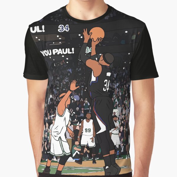 Aperçu de l'œuvre Le dernier coup de Paul Pierce à Boston créée et vendue par RatTrapTees.