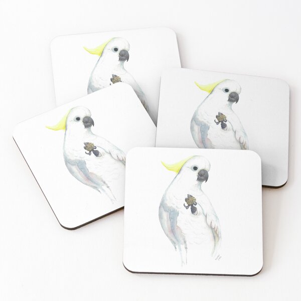 Item preview, Sulphur-crested Cockatoo Art, Native Australian Bird Watercolour Painting designed and sold by WinterOwls.