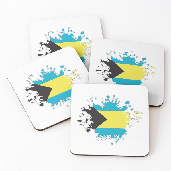Item preview, Bahamas National Flag splash designed and sold by IdentiTee Studios.