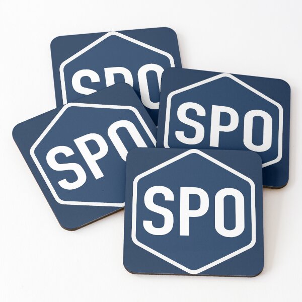 Item preview, Spokane Hex White on Blue designed and sold by samvschantz.
