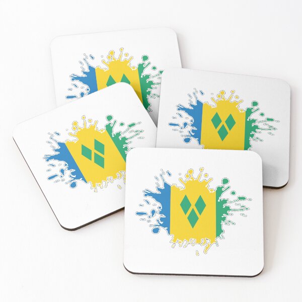 Item preview, St Vincent and the Grenadines National Flag splash designed and sold by IdentiTee Studios.