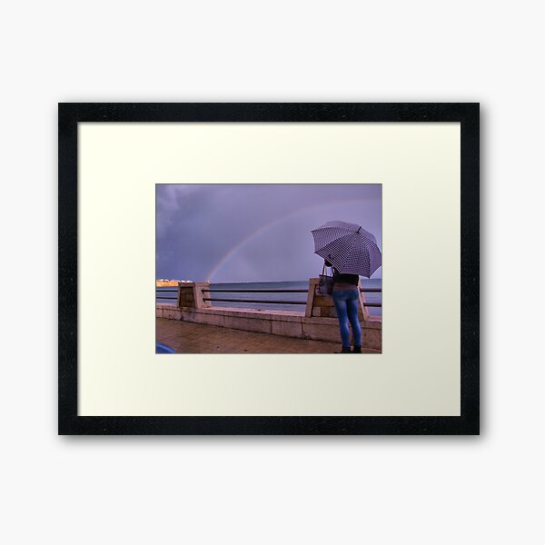 over the rainbow Framed Art Print