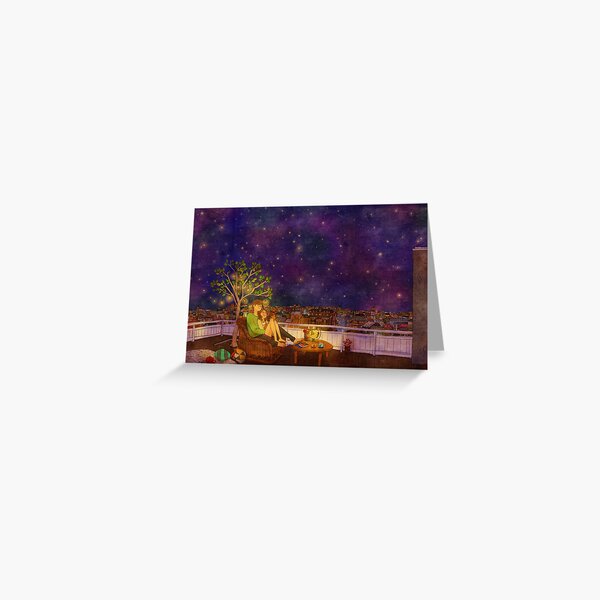 Stargazing Greeting Card