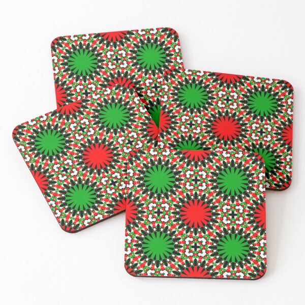 Item preview, CHRISTMAS GEOMETRICS 2020 RANGE- A NEW KIND OF CHRISTMAS PATTERN FOR CLOTHING AND HOME DECOR #CHRISTMASCHEER2020 designed and sold by ozcushionstoo.
