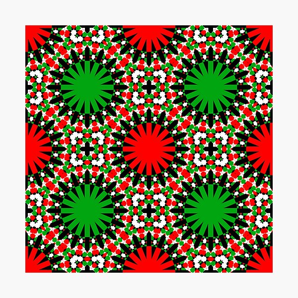 CHRISTMAS GEOMETRICS 2020 RANGE- A NEW KIND OF CHRISTMAS PATTERN FOR CLOTHING AND HOME DECOR #CHRISTMASCHEER2020 Photographic Print